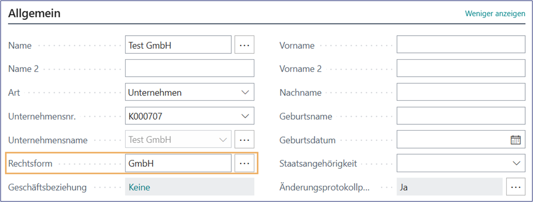 Rechtsform