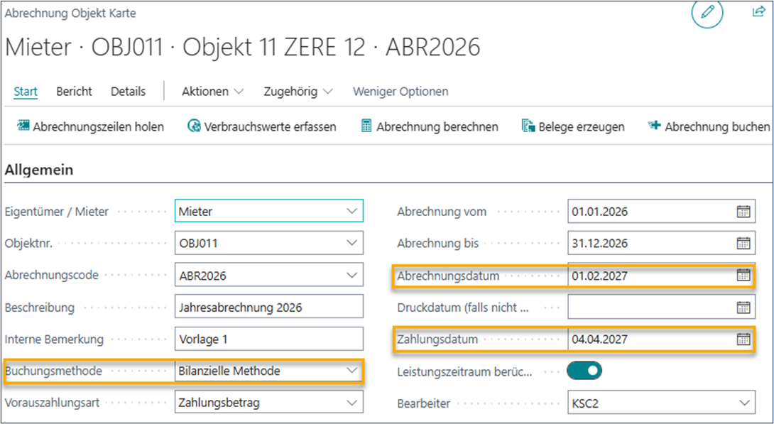 Bilanzielle Aktivierung