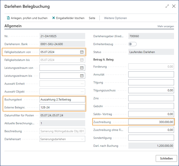Belegbuchung
