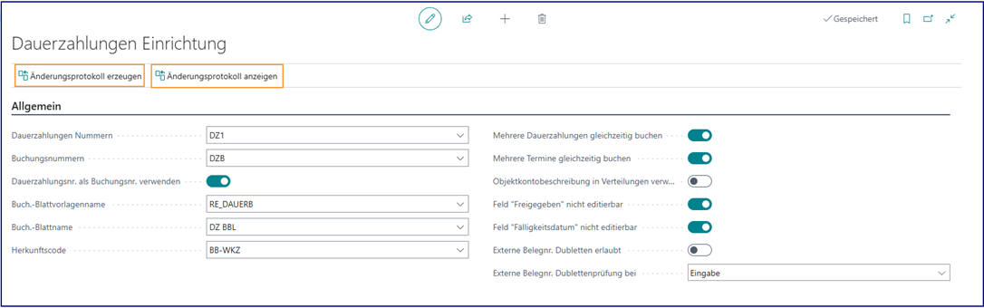 Einrichtung