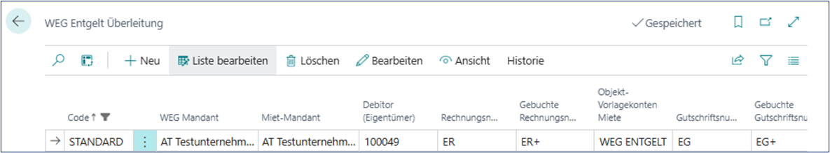 Entgelt-Überleitung
