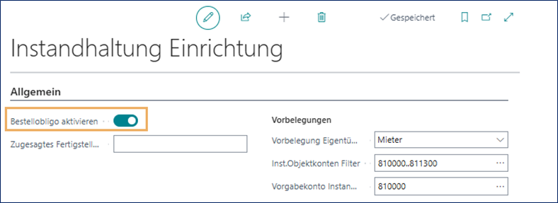 Einrichtung