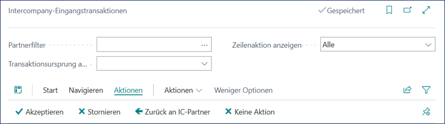 Zeilenaktion