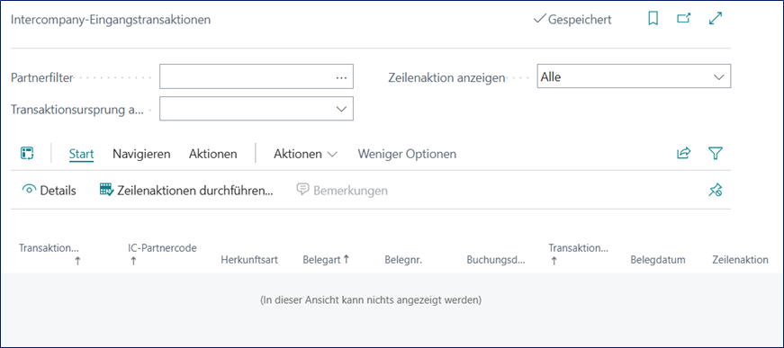 Eingangstransaktion
