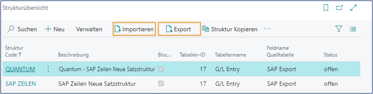 Importieren