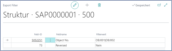 Export Filter
