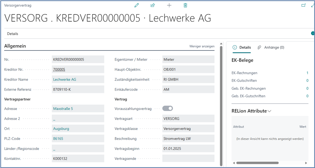 Versorgervertrag