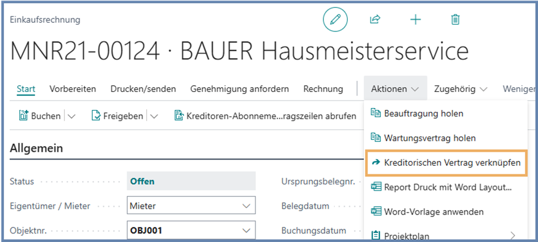 Einkaufsrechnung