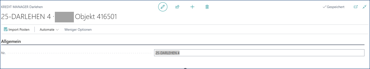 Darlehenskarte