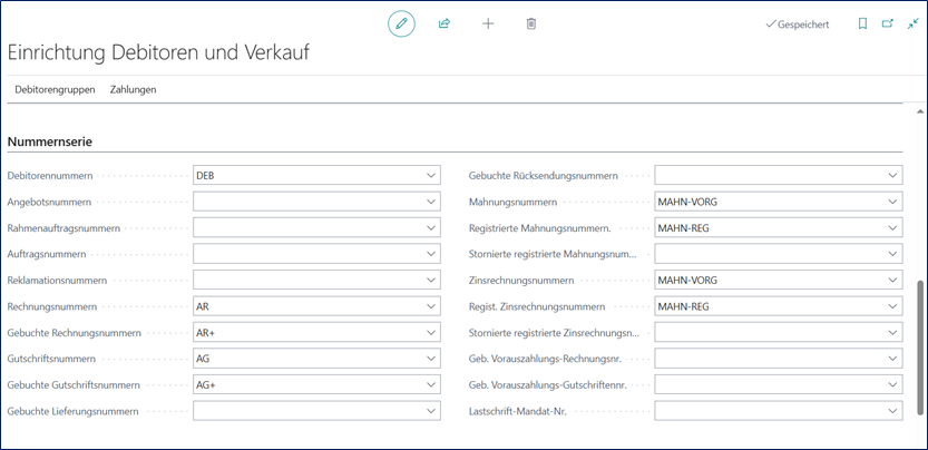 Debitoren Einr.