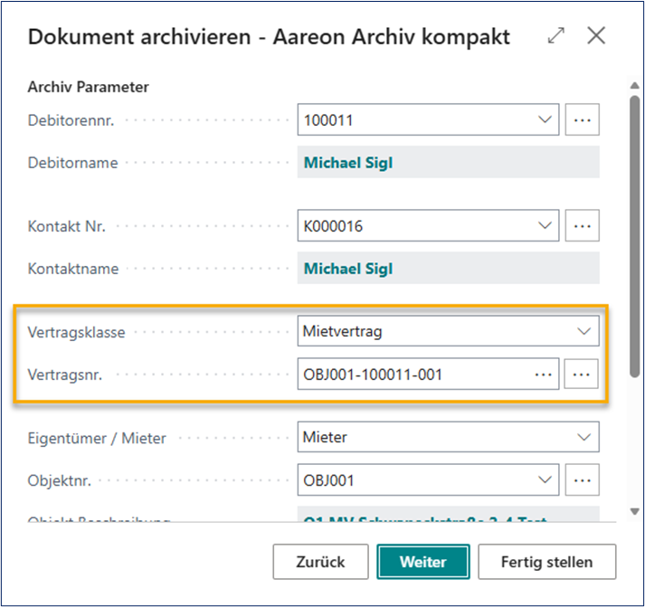 Dokumente archivieren