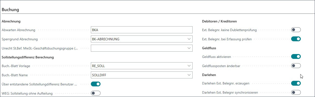 Einrichtung