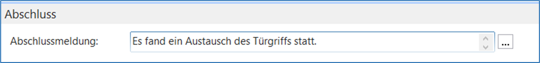 Abschluss