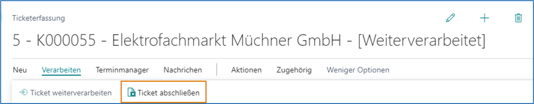 abschließen