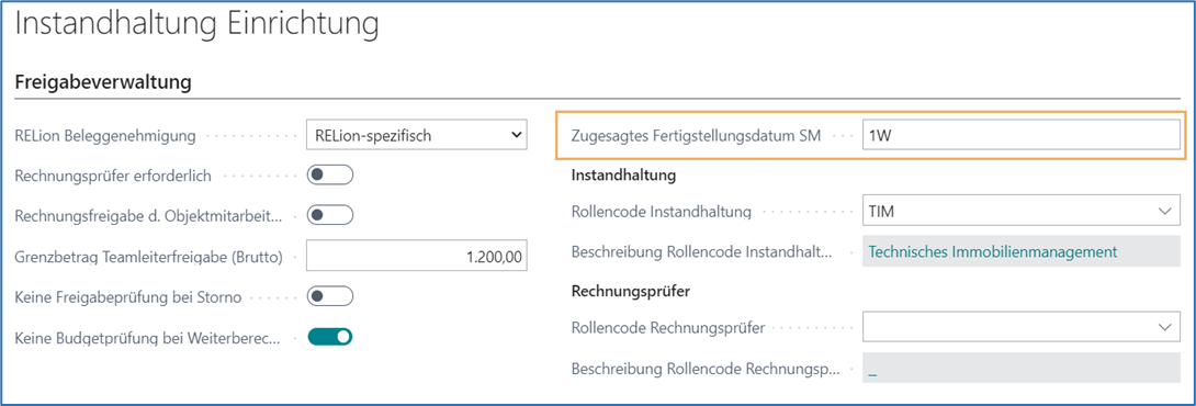 Einrichtung