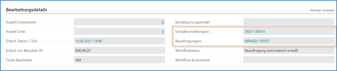 Schadensmeldungsnr.
