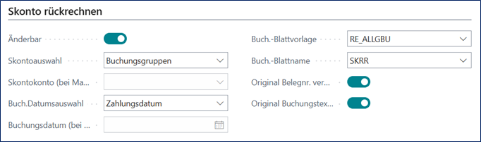 Skonto rückrechnen