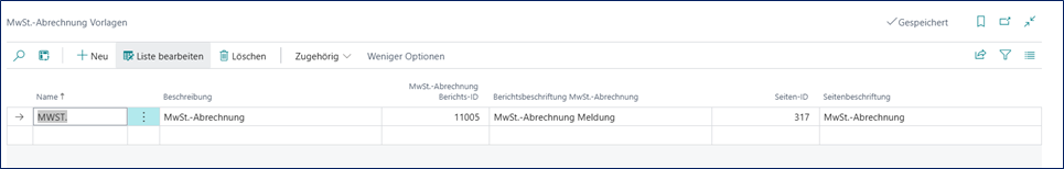 Abrechnung Vorlagen