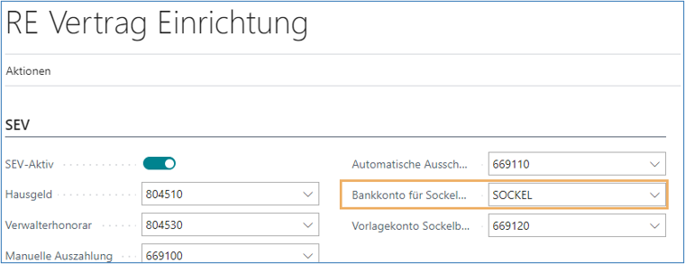 Vertrag Einrichtung