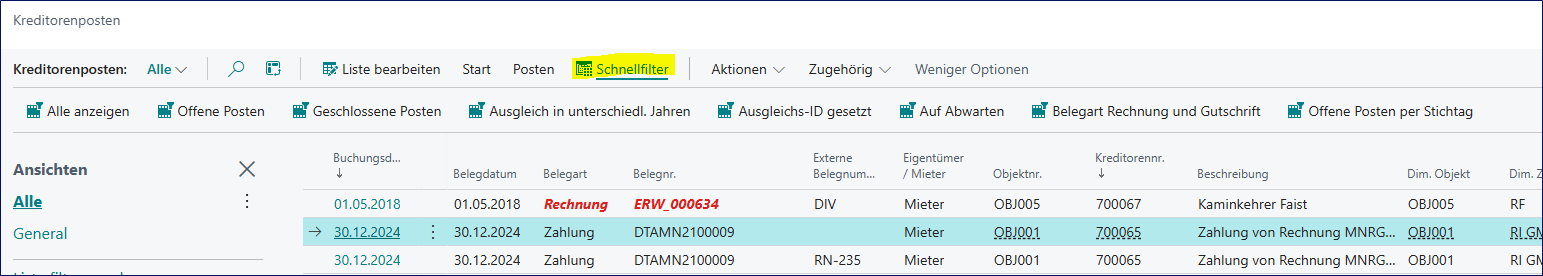 Schnellfilter